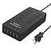 ORICO 6 Outlets Surge Protector with 5 Ports 40W USB Charging Power Strip and 5 Feet Cord for Tablet, Cellphone, Laptop and More