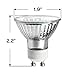 GE 50 Watt MR16 Halogen Light Bulb, Glass Cover, Dimmable, 360 Lumens, 120V, GU10 Base (6 Pack)