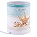 Elanze Designs Shake The Sand from Shoes Beach and Ocean Stoneware Electric Jar Candle Warmer