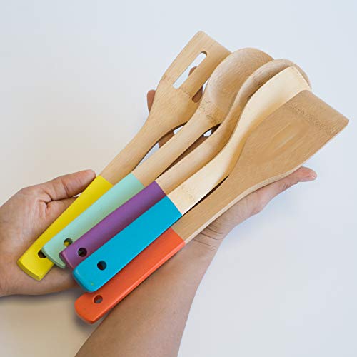 Now-Designs-Bamboo-Utensils-Set-of-5-Multi-Color