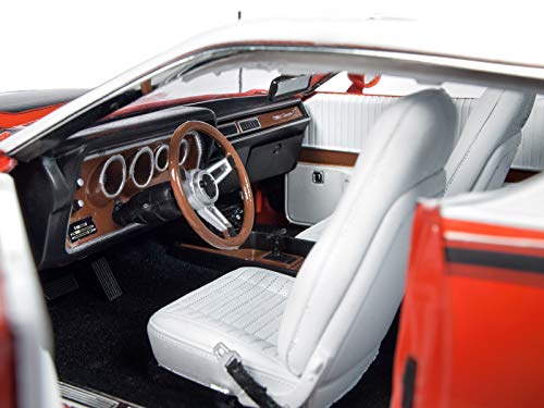 1971 Dodge Charger R/T with Sunroof Orange and White Top (MCACN) Limited Edition to 1002 Pieces Worldwide 1/18 Diecast Model Car by Autoworld AMM1148