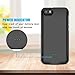 Battery Case for iPhone 5/5S/SE,FNSON 4000mAh Portable Charger Case Upgraded Version Extended Battery Pack Protective Backup Charging Case for iPhone 5/5S/SE Power Bank - Black