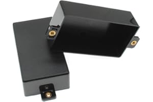 HAJXZH Guitar Pickup Covers With 2PCS ABS Pickup Cover Cover Frosted Plastic Pickup Cover With Copper nut Ears Shell Guitar Accessories