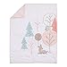 Carter's Woodland Meadow Forest/Deer/Owl 3 piece Nursery Crib Bedding Set, Peach/Aqua/White