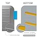 NUVA Premium Anti Fatigue Standing Floor Mat 30 x 20 in, NO PVC！！！ 100% PU Comfort Ergonomic Material, 4 Non-slip PU Elastomer Strips on Bottom, 5 Safety Test by SGS (Putty Gray, Wave Pattern)