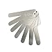 Genmine Dental Interproximal Reduction, Orthodontic Interproximal Enamel Reduction (IPR) Gauge Ruler Measure Tooth Gap 0.1-0.5 mm Stainless Steel