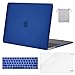 MOSISO Compatible with MacBook Pro 15 inch Case 2019 2018 2017 2016 Release A1990 A1707 with Touch Bar, Plastic Hard Shell Case & Keyboard Cover & Screen Protector & Storage Bag, Royal Blue