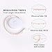SMARTAKE Tape Measure, Retractable Measuring Tape, Double-Scale(60-Inch/150cm) Soft Sewing Tape with Push Button, White