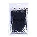 CM Youth Teenager Shin Guard Sleeves, 1 Pair, Black Color, with Marble Pattern Drawstring Pouch Bag