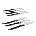 French Home 7 Piece Laguiole Cheese Set, Pakkawood
