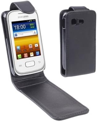 For cellphone Cases, Vertical Flip Leather Case for Samsung Galaxy Poket / S5300, Black
