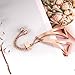 TRUMiRR for Fossil Gen 4 Q Venture HR Women Bands, 18mm Jewelry Bangle Watchband Rose Gold Stainless Steel Strap Feminine Cuff Bracelet for Fossil Gen 3 Q Venture LG Watch Style