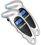 AstroAI ATG150 2 Pack Digital Tire Pressure Gauge 150 PSI 4 Settings for Car Truck Bicycle with B...