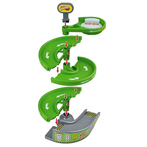 QUOXO Green Rotating Stage with A Race Car, for Magic Track Accessory (Rotary Tower) - Thumbnail 2