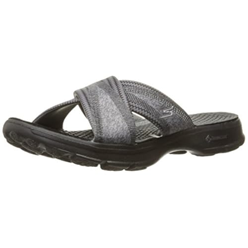 skechers women's performance go walk fiji flip flop