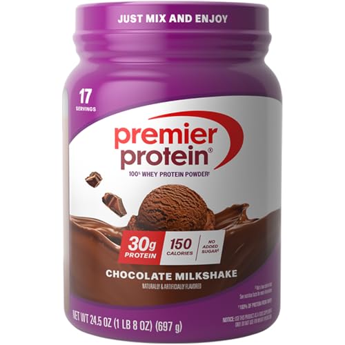 Premier Protein - Whey 100% Protein Powder - Chocolate Milkshake - 697g