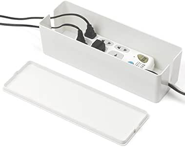 Tosnail - Caja para cables, 41 x 16 x 13 cm, color blanco: Amazon.es: Oficina y papelería