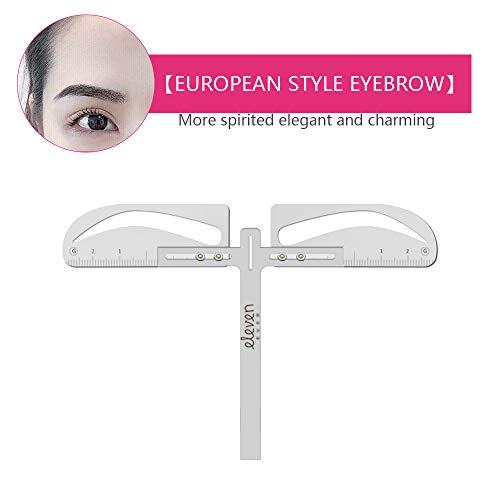 ELEVEN EVER Eyebrow Stencil Ruler kit- European Style eyebrow template Permanent Makeup Tools - Thumbnail 3