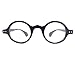 Agstum Retro Small Round Optical Non-Prescription Eyeglass Frame Clear Lens A3020