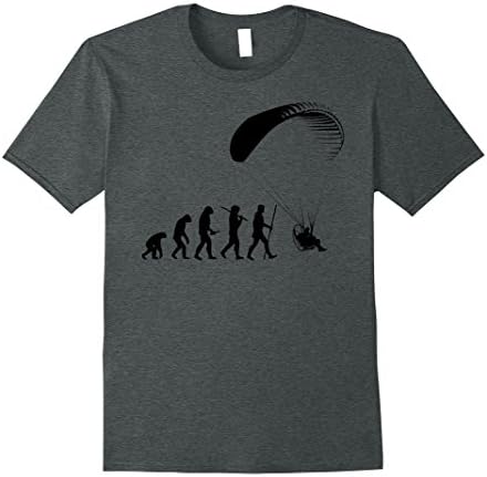 Mens Evolution of Man Paramotor T Shirt Medium Dark Heather