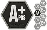 Evike Operator Profile PVC Hex Patch Blood Type Series - A Positive - (66331)