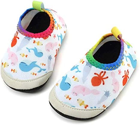 SCIEU Baby Beach Swim Water Shoes Boys Girl Toddler Barefoot Aqua Sock for Kids Pool Garden Seaside Sport