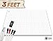 Battle Grid Game Mat - Ultra Durable Polymer Material - Role-Playing Grid Map - Reusable Tabletop Squares - Dungeons RPG Dragons Dry Erase Vinyl - Perfect Set for Starters and Masters - 24 x 36