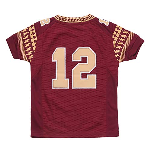 FAST ASLEEP NCAA Florida State Seminoles Boys Toddler/Junior Football Uniform Pajamas, Size 6T, Maroon/Gold - Thumbnail 3