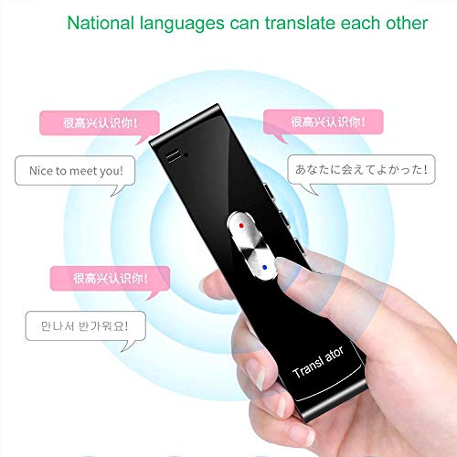 MOGOI Smart Language Translator Device, Pocket Voice/Text BT Translator Two-Way Real Time Support 40+ Languages, Handheld Interpreter for Learning Travelling Business Meeting - Thumbnail 5