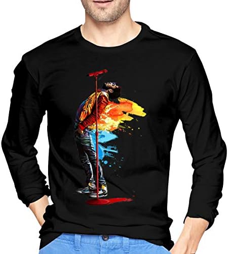MoniqueABeech Man's Kid Cudi Fashionable Music Band Long Sleeves T Shirts