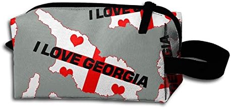 I Love Georgia Love Gife Womens Fashion Handbag Waterproof Make-up Bag
