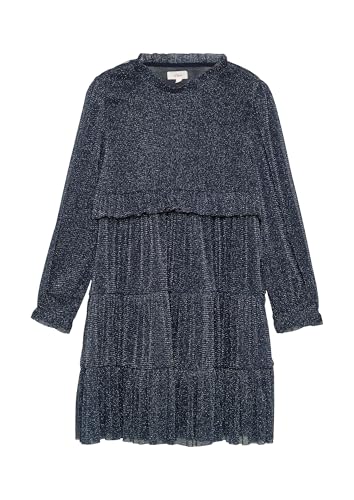 Mesh-Kleid mit Glitzergarn