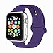 IYOU Sport Band Compatible with Watch Band 38MM 42MM 40MM 44MM, Soft Silicone Replacement Sport Strap Compatible with 2018 Watch Series 5/4/3/2/1(Purple,38MM, M/L)