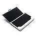 Rerii Business Card Holder Leather Surface Stainless Steel Business Card Case Name Card Holder (Embossing - Blue)