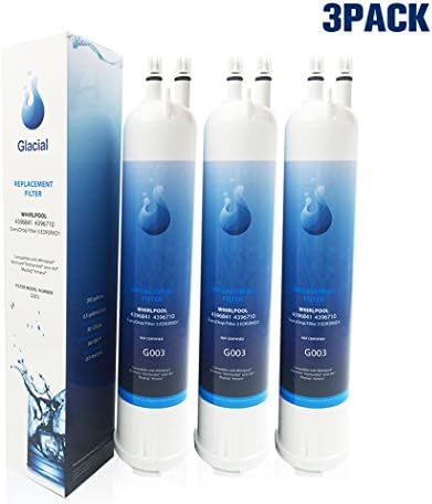 Glacial Pure Refrigerator Water Filter Replacement for 4396841, 4396710, Filter 3, EDR3RXD1, Kenmore 46-9030