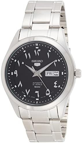 Amazon.com: SEIKO 5 Automatic Black Arabic Dial Stainless Steel