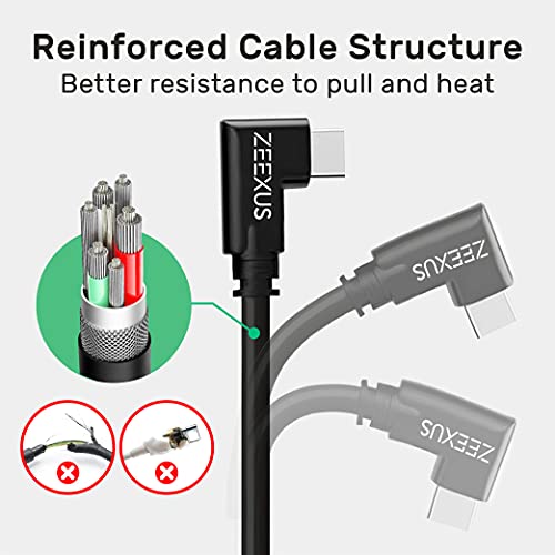 Oculus Quest 2 Link Cable 16 ft ZEEXUS USB A to USB C Cable Compatible with Meta Quest