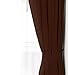 Utopia Bedding Blackout Curtains for Bedroom, Grommet Window Curtains 63 Inch Length 2 Panels Thermal Insulated Drapes for Living Room (Chocolate, 52W x 63L Inches)