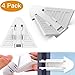 MITERL Sliding Door Locks for Baby Safety, Baby Safety Sliding Door Locks,Baby Sliding Window Locks,4 Pack Childproof Locks for Sliding Cabinet Cupboard Windows Door,White