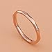 Fashion Month Womens 2mm Wave Prismatic Pattern Rose Gold Ring Engagement Wedding Lady Finger Thin Stainless Steel Band