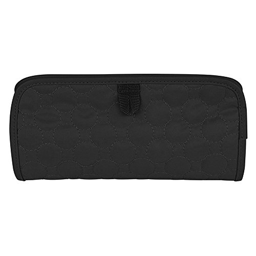 Travelon Jewelry and Cosmetic Clutch, Black Quilted, One Size