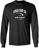 Koloa Surf Long Sleeve Islands Logo Heavy Cotton T-Shirts. Regular, Big & Tall