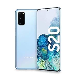 Samsung Galaxy S20 Smartphone, Display 6.2″ Dynamic AMOLED 2X, 3 Fotocamere Posteriori, 128 GB Espandibili, RAM 8 GB, Batteria 4000 mAh, Hybrid SIM/eSIM, Blu