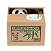 LEMONBEST Cute Itazura Stealing Coin Bank Cents Penny Buck Saving Money Box Pot Case Piggy Bank Panda