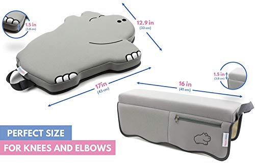 Limitless Kids Co. l Premium Bath Kneeler with Elbow Rest Pad Set l 1.5 Inch Thick l Extra Strength Suction Cups l Ultra Bath Comfort & Safety l Solution to Elbow & Knee Pain l Large l
