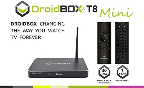 DroidBOX T8 Mini with VIP Plus Air-Mouse DualBoot Fully Loaded Android Powered Kodi TV BOX 5.1.1 and LibreELEC 2GB RAM 16GB ROM 4K Ultra HD HTPC