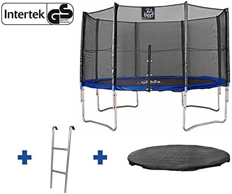 Best for Sports Trampoline TÜV Rheinland GS Certified Ø 244 305 366 427 cm Complete set Including ladder Sprung mat Edge cover Safety net Padded net post