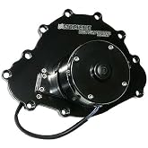 Meziere WP103S Black Billet Electric Water Pump for Pontiac