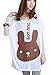 Uget Women's Cartoon Rabbit Plus Size Loose Batwing Sleeve Shirt Tops US 0-10
