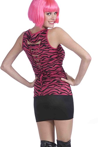Forum Novelties Women's 80's To The Maxx Pink Zebra Costume Shirt